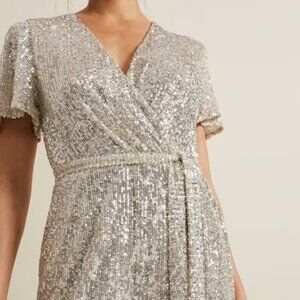 Phase Eight - Alessandra Sequin Embellished Jumpsuit - UK 12 / US 8